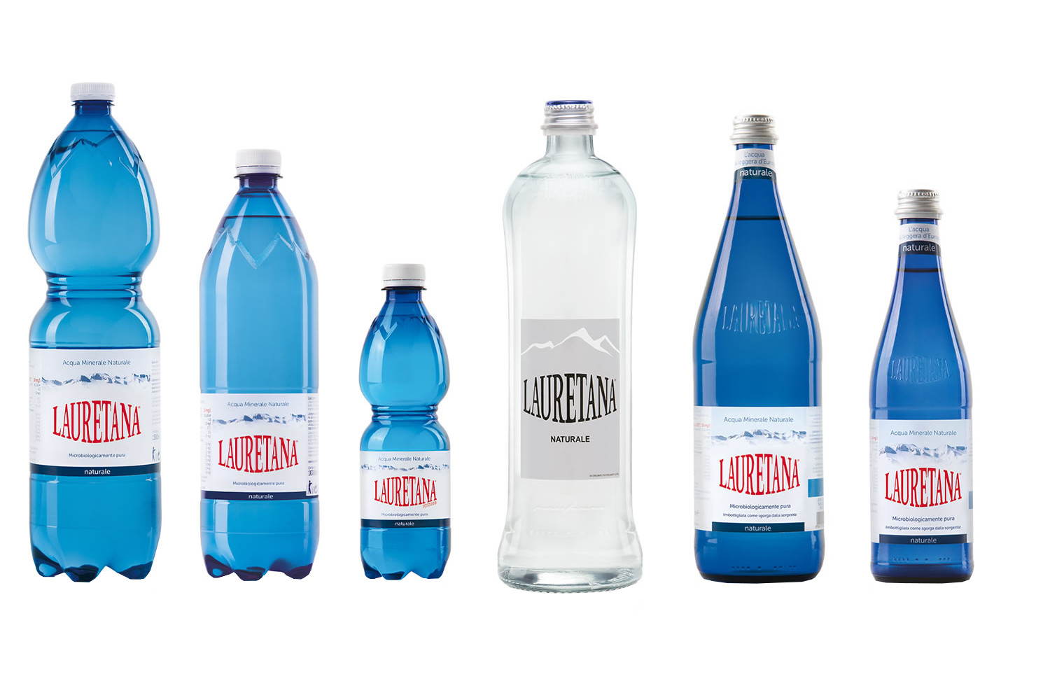 Acqua naturale in bottiglia pet Lauretana